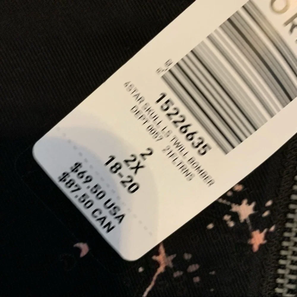 NWT Torrid size 2 Star skull bomber jacket